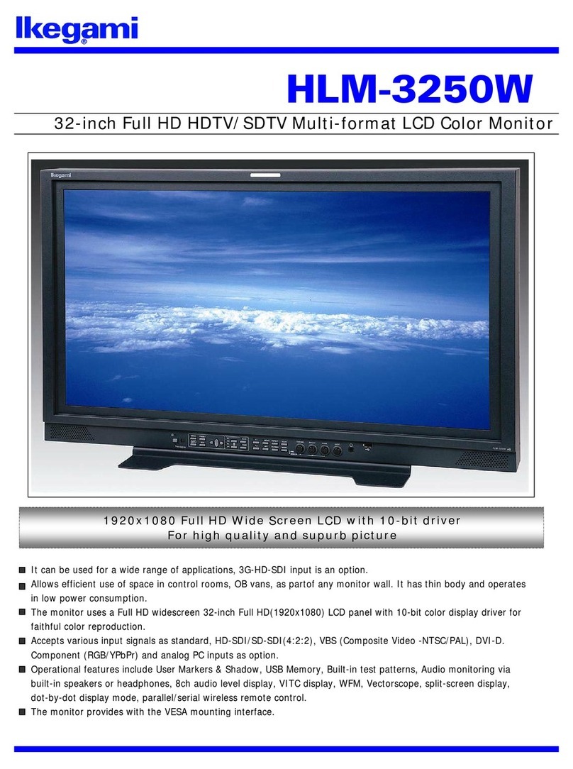 Ikegami HLM-3250W User manual