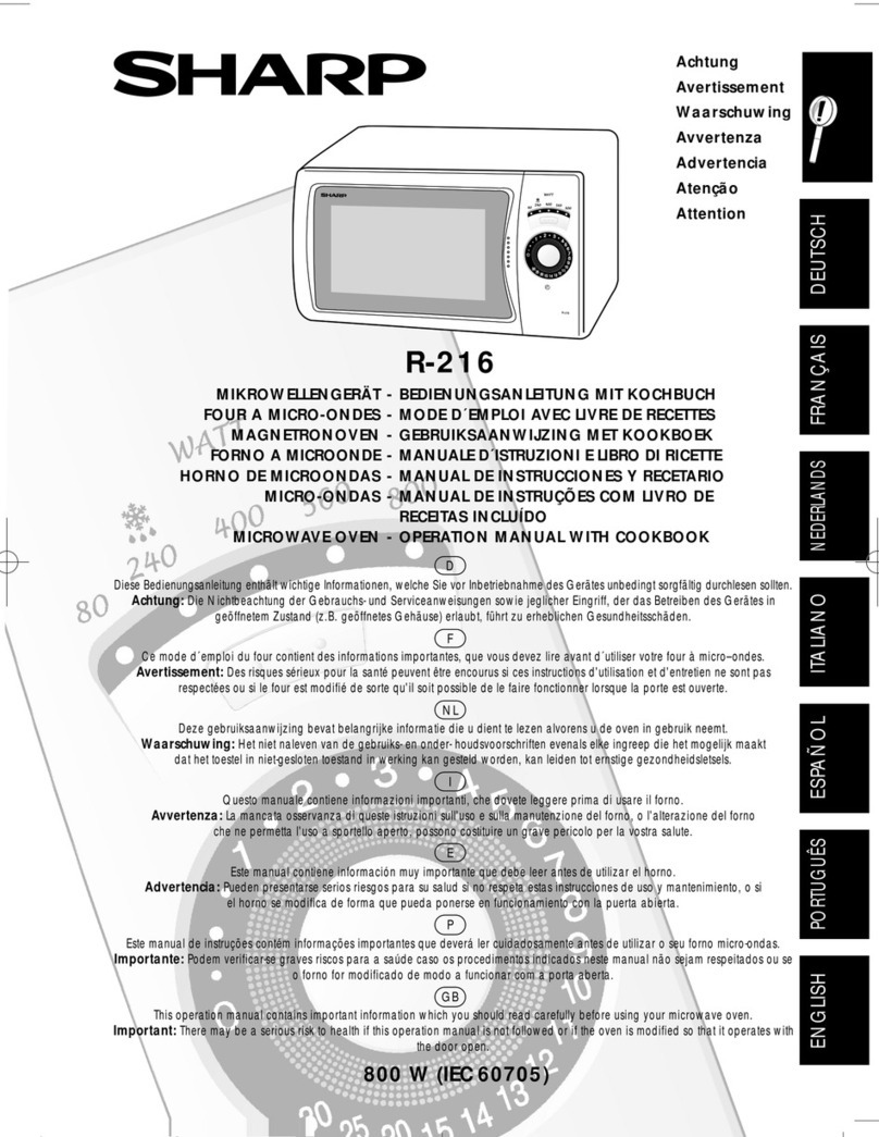 Sharp R-216 Instruction Manual
