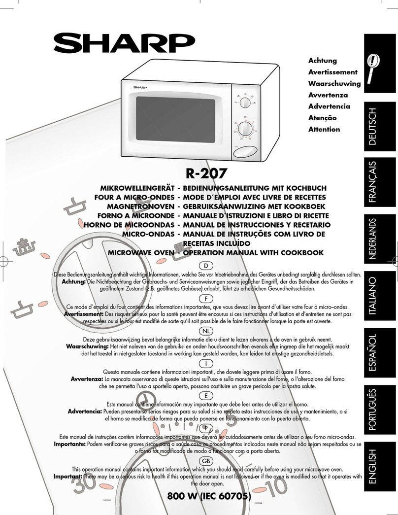 Sharp R-207 Instruction Manual