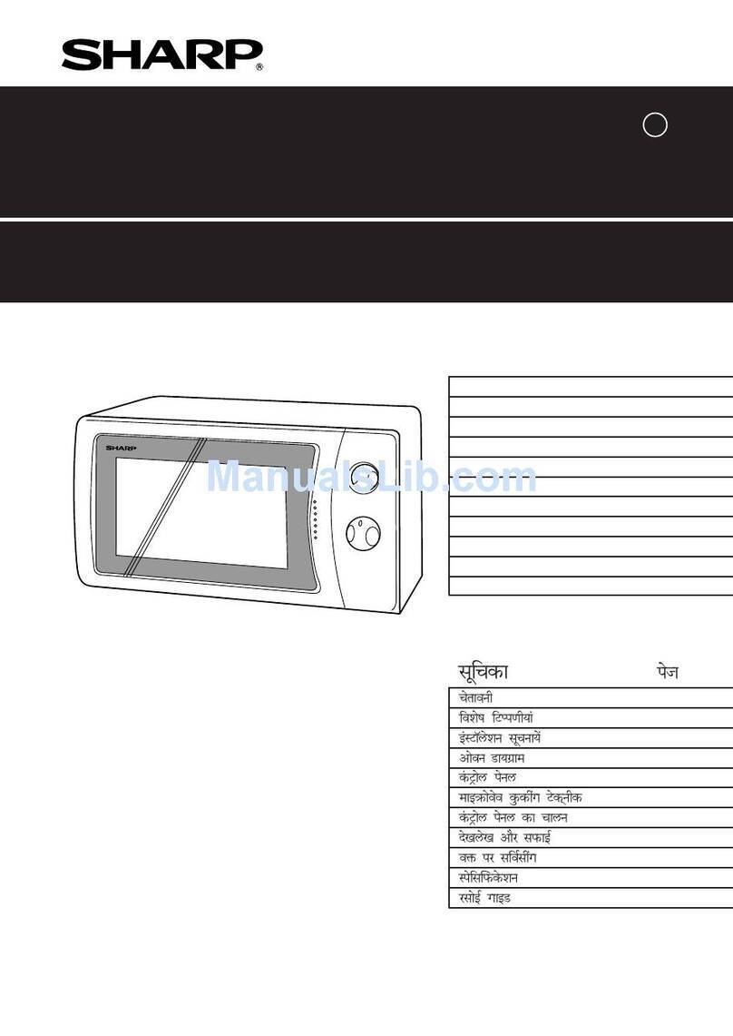 Sharp Carousel R-210D Use and care manual Sharp Carousel R-210D Use and care manual