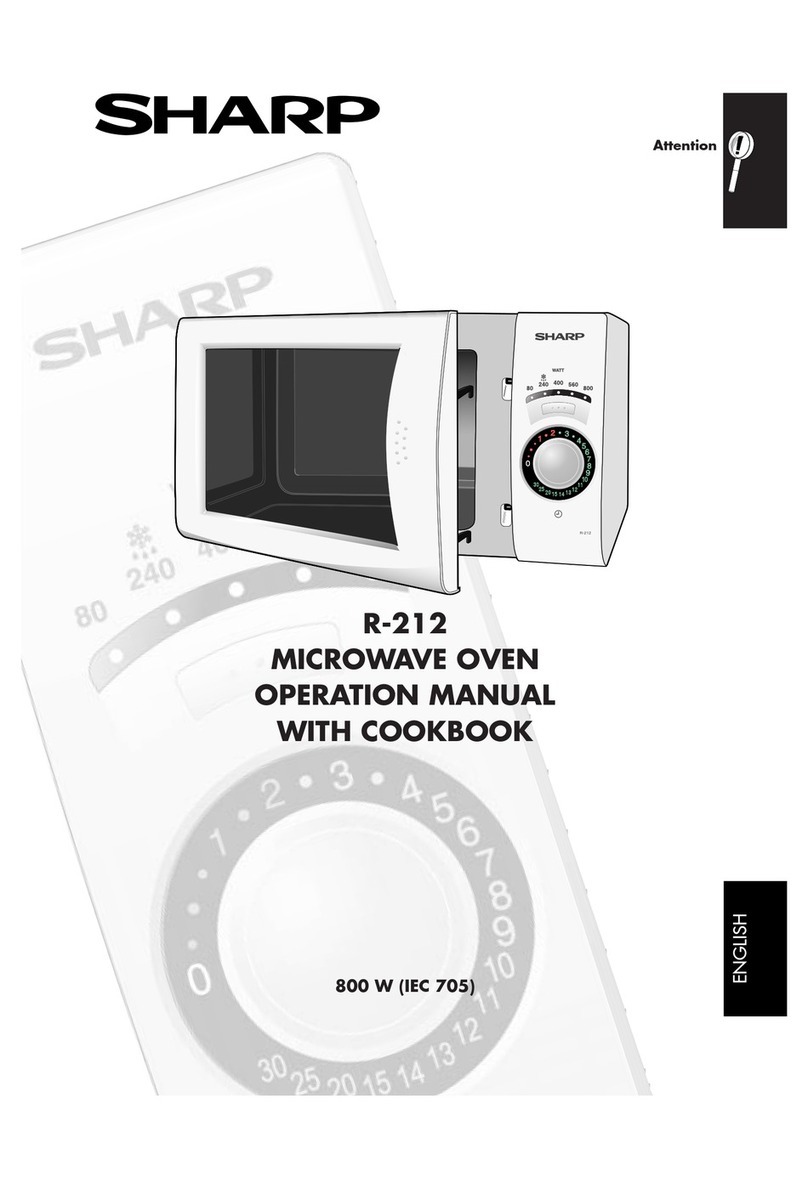 Sharp R-212 Instruction Manual