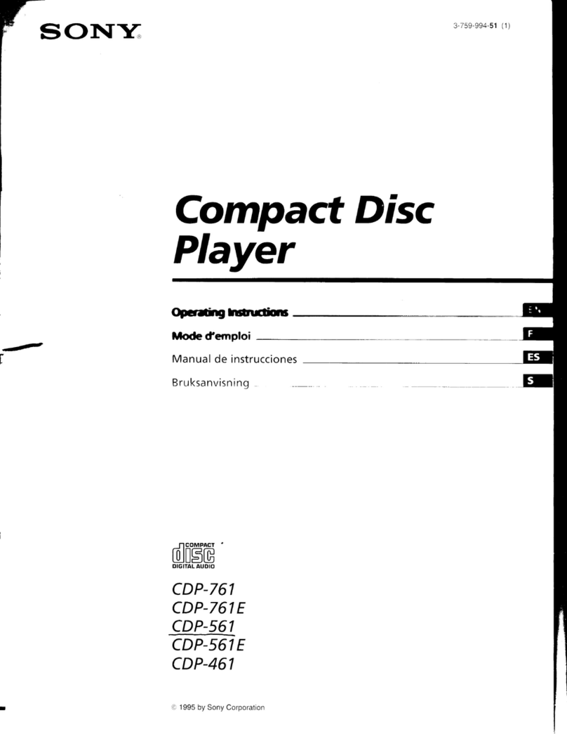 Sony CDP-461 User manual