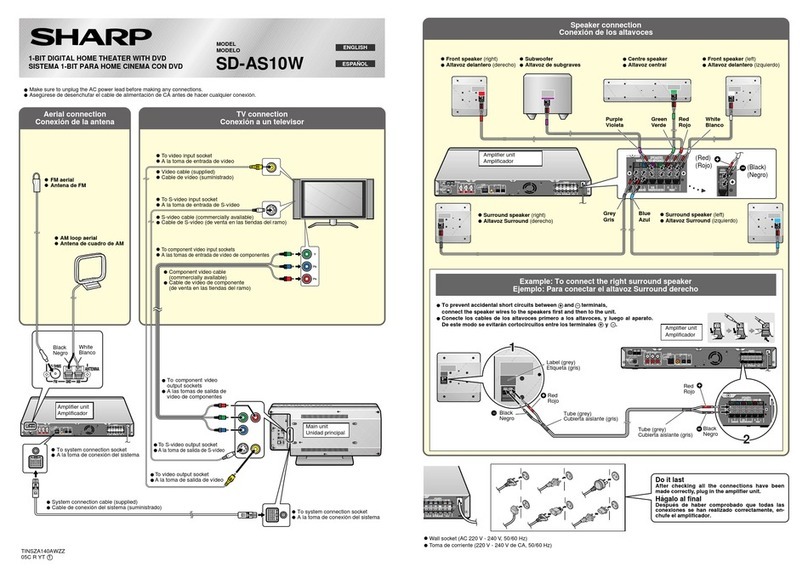 Sharp SD-AS10W User manual Sharp SD-AS10W User manual