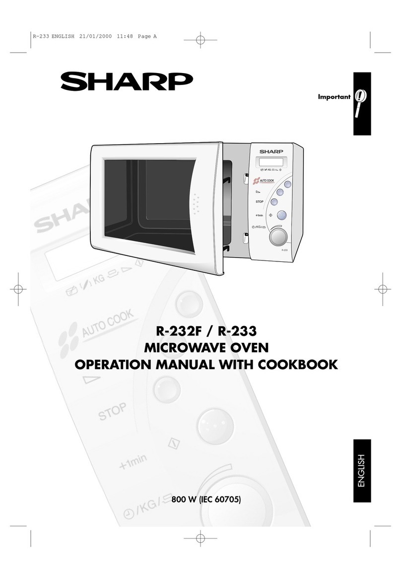 Sharp R-232F Instruction Manual Sharp R-232F Instruction Manual