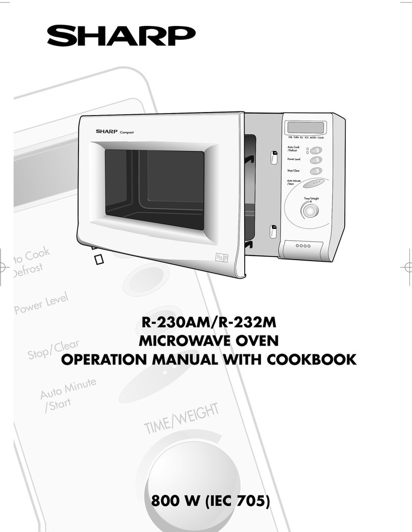 Sharp R-230AM Instruction Manual