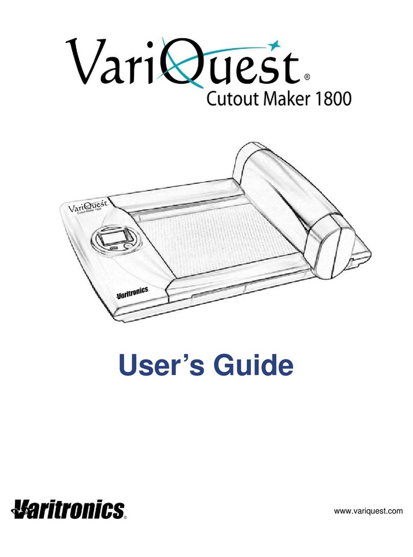 Varitronics VariOuest Cutout Maker 1800 user guide