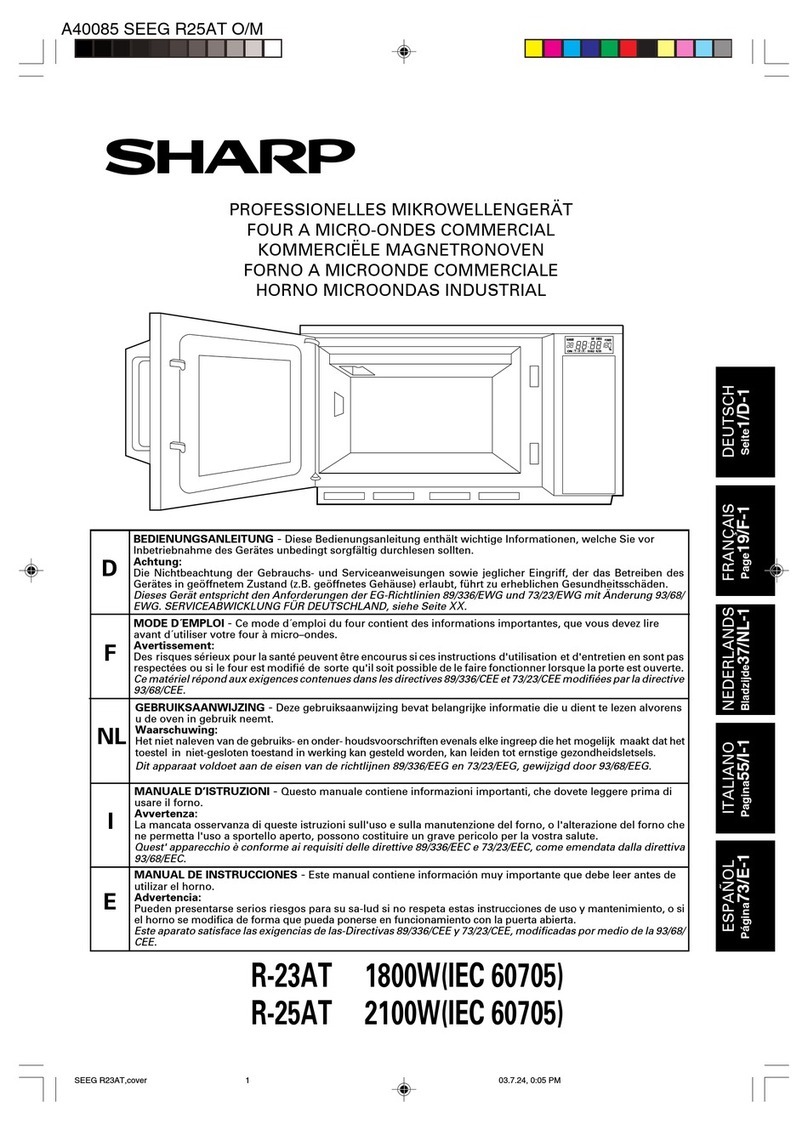 Sharp R-23AT User manual