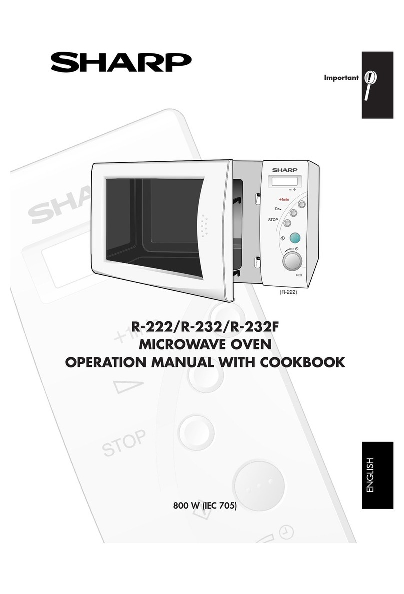 Sharp R-222 Instruction Manual