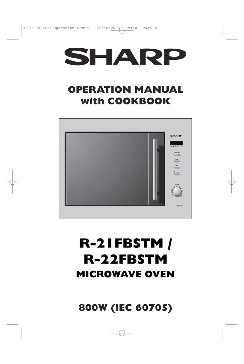 Sharp R-21FBSTM Instruction Manual