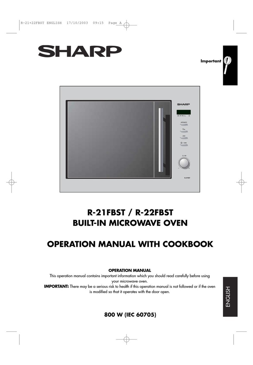 Sharp R-21FBST Instruction Manual