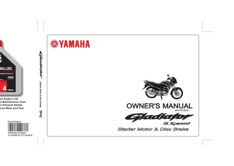 Yamaha GLADIATOR User manual