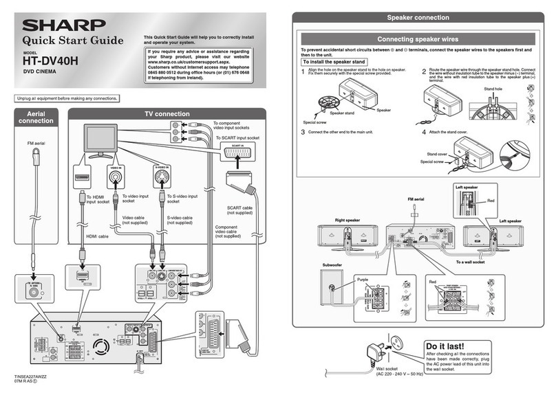 Sharp HT-DV40H User manual