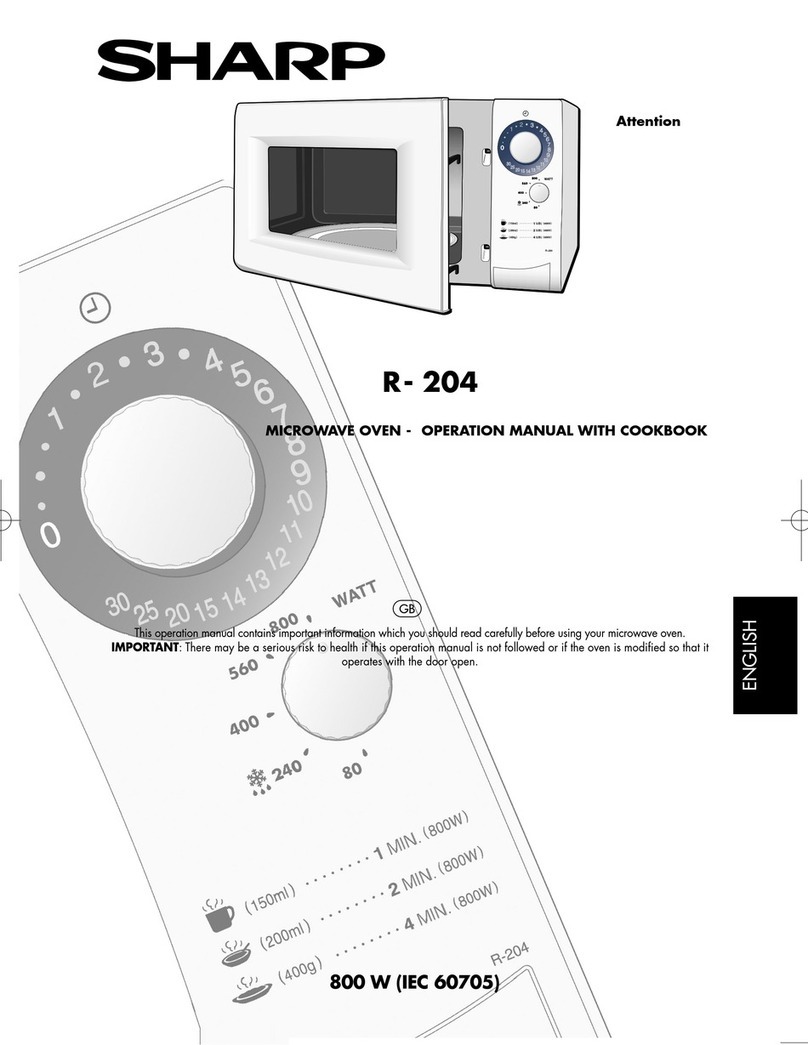 Sharp R-204 Instruction Manual