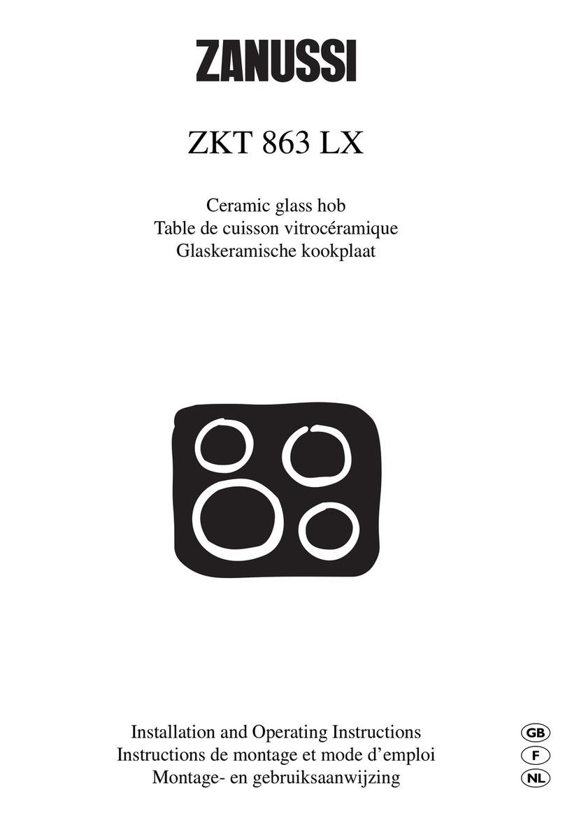 Zanussi ZKH 863 LX User manual