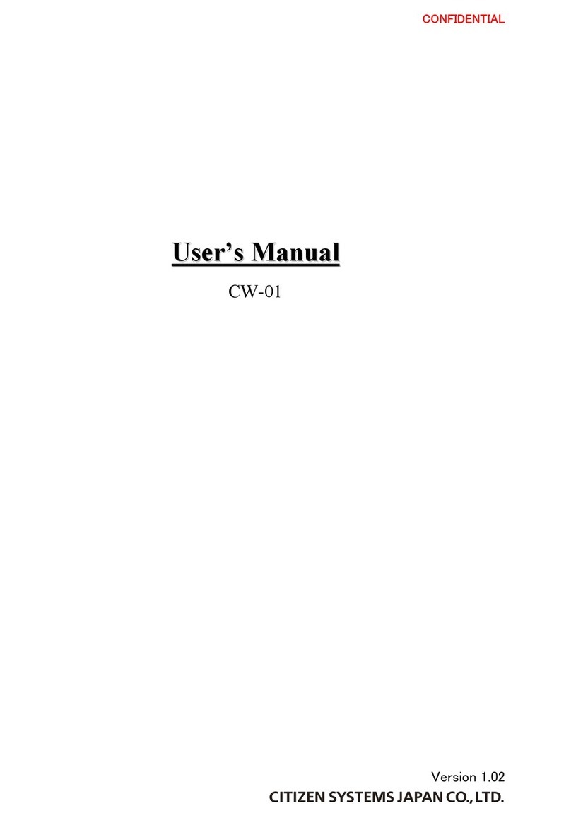 Citizen CW-01 user manual