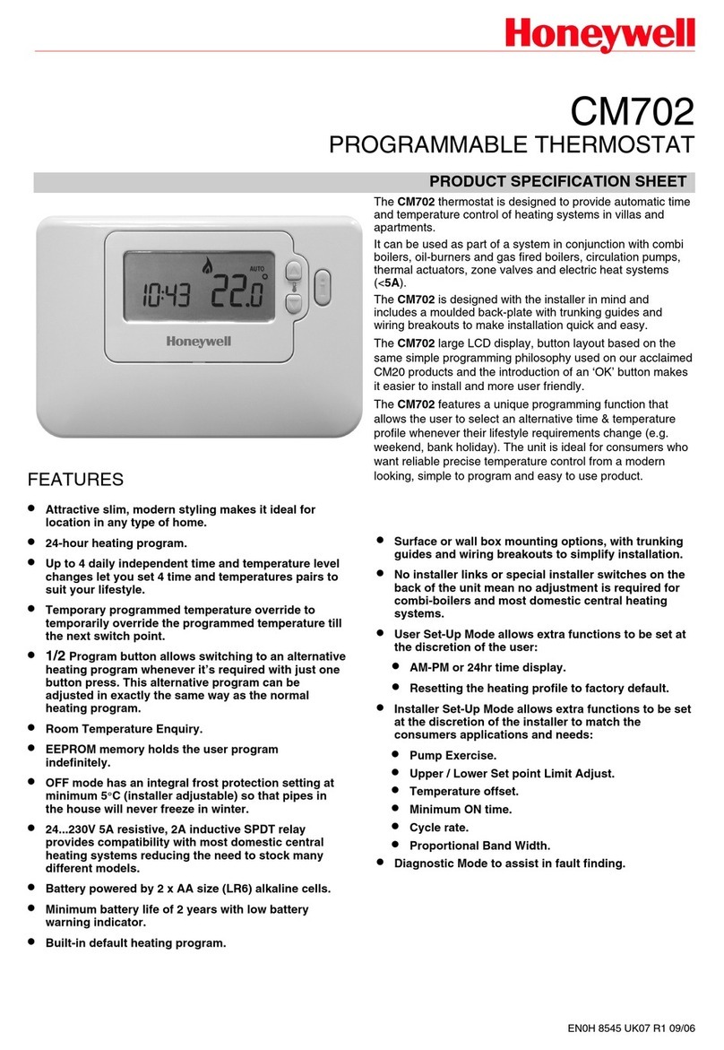 Honeywell CM702 Installation instructions