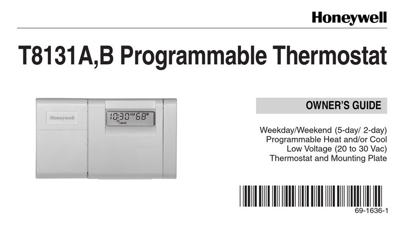 Honeywell T8131A User manual