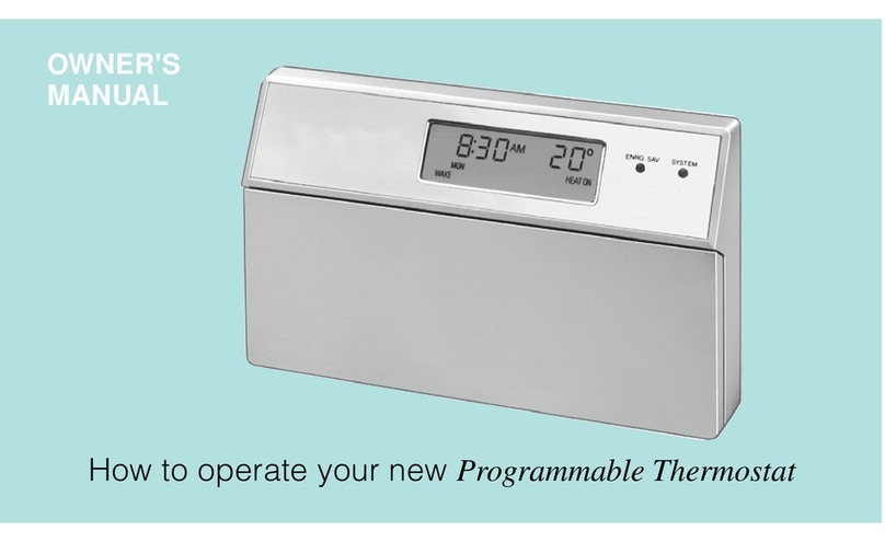 Honeywell Programmable Thermostat User manual