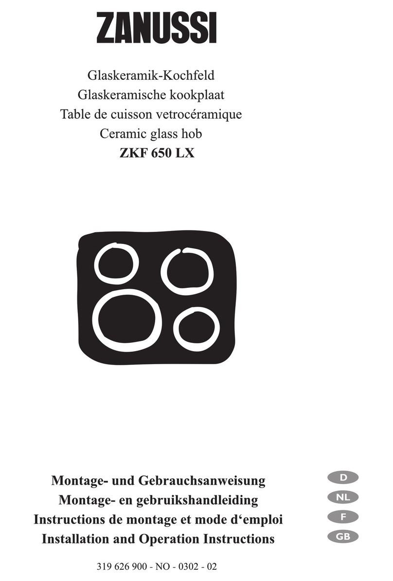 Zanussi ZKF 650 LX User manual Zanussi ZKF 650 LX User manual
