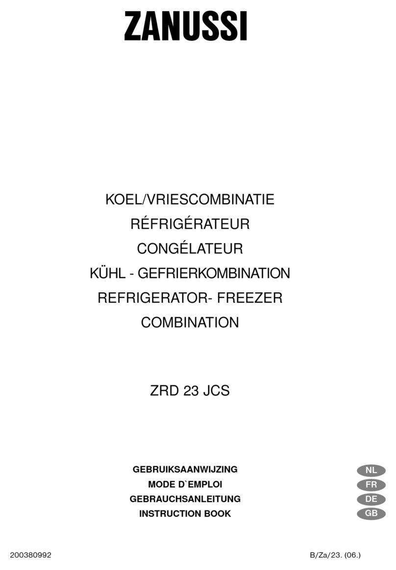 Zanussi ZRD 23 JCS Instruction book
