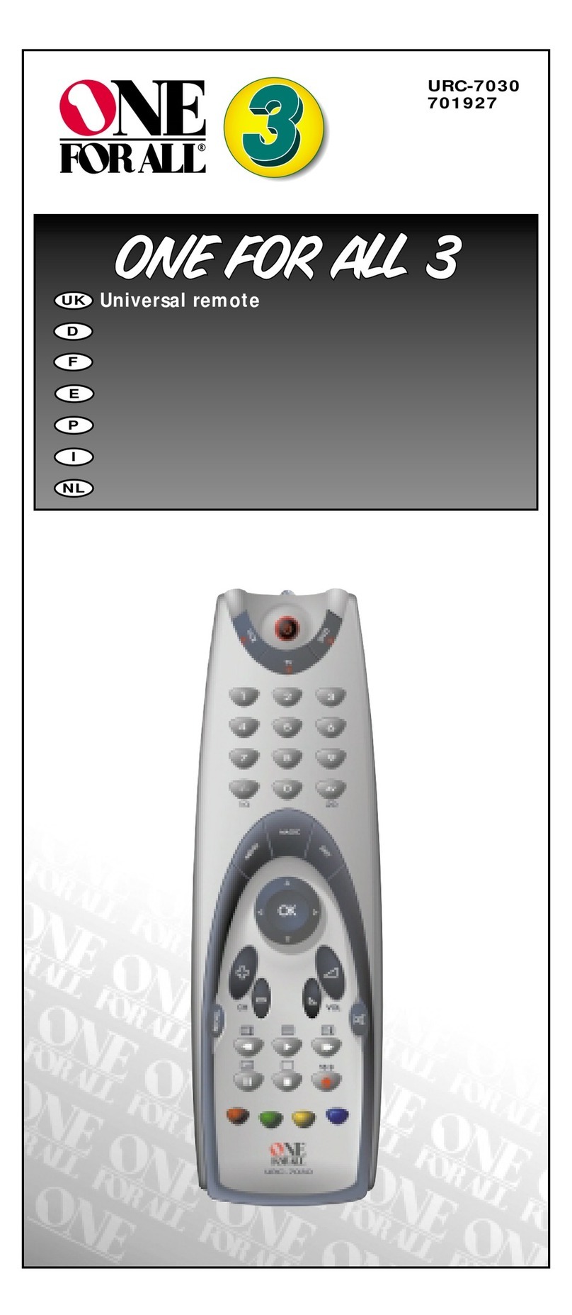 One Forall 3 Zapper User manual One Forall 3 Zapper User manual