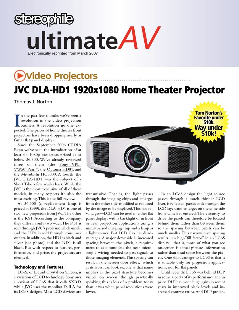 JVC DLA-HD1 User manual