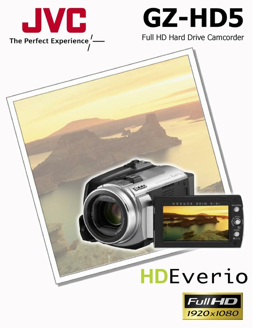 JVC GZ HD5 - Everio Camcorder - 1080i User manual