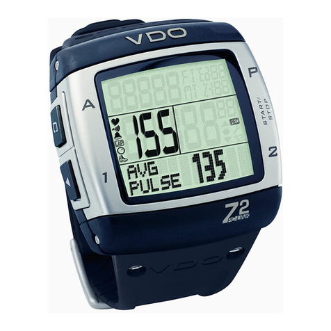 VDO Cyclecomputing Z2 User manual