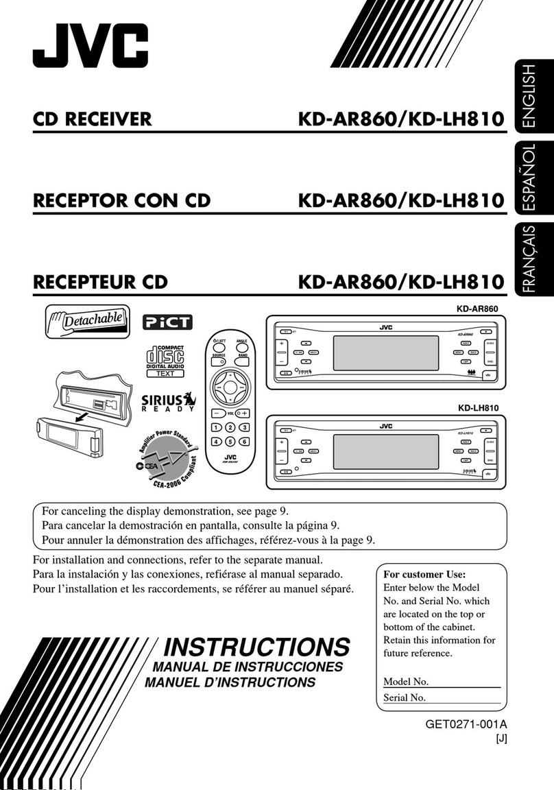 JVC KD-AR860 User manual