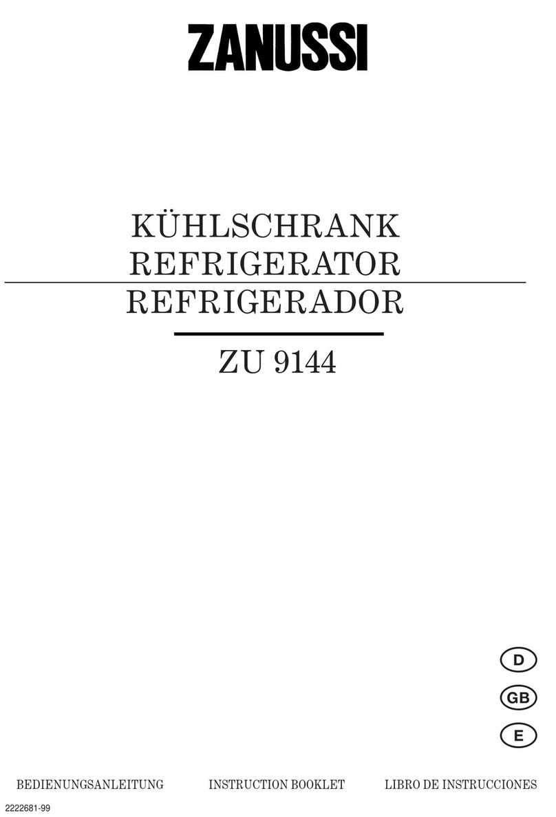 Zanussi ZU 9144 Instruction booklet