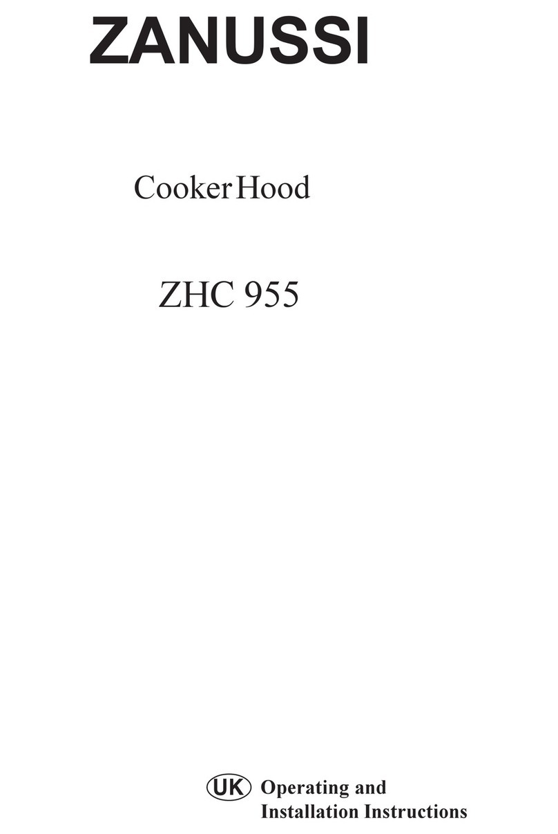 Zanussi ZHC 955 Operating and installation instructions Zanussi ZHC 955 Operating and installation instructions
