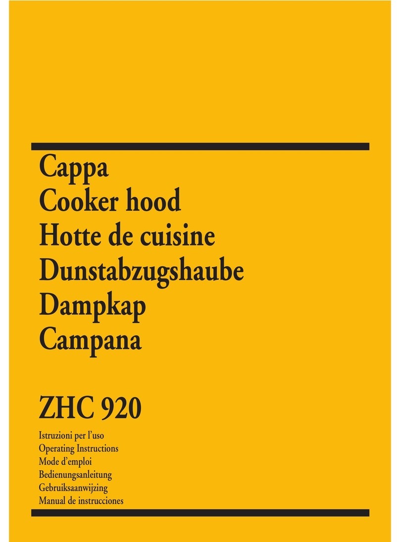 Zanussi ZHC 920 operating instructions