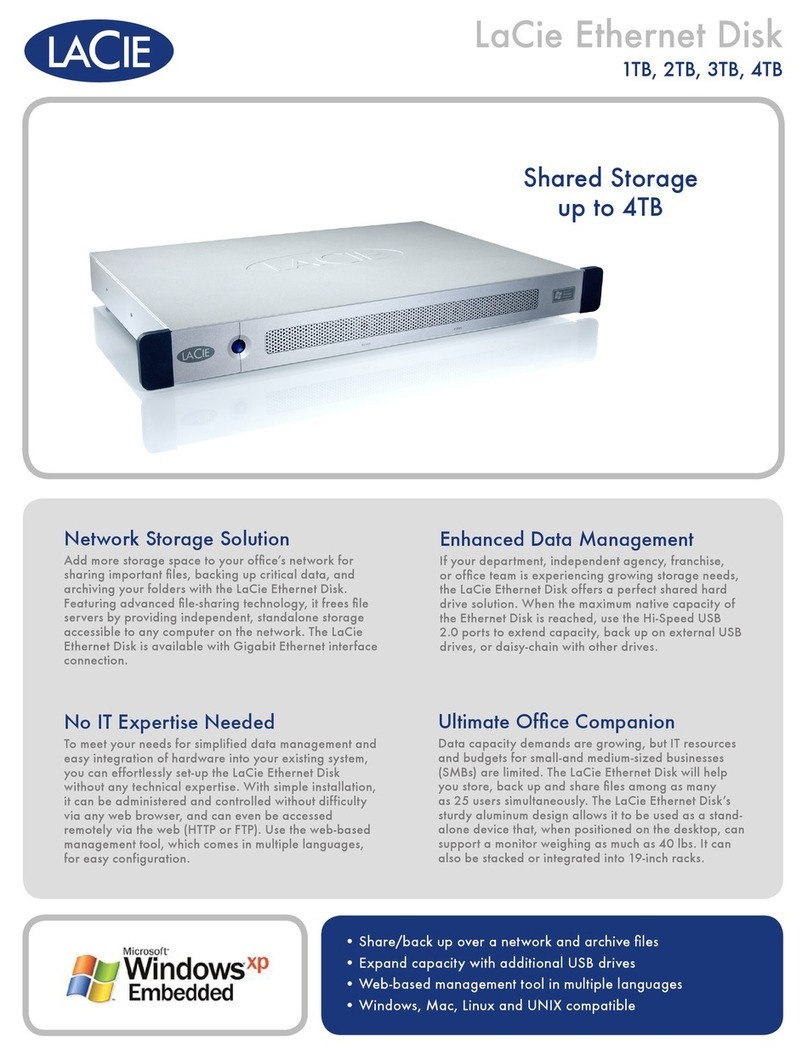 LaCie LaCie Ethernet Disk Information sheet
