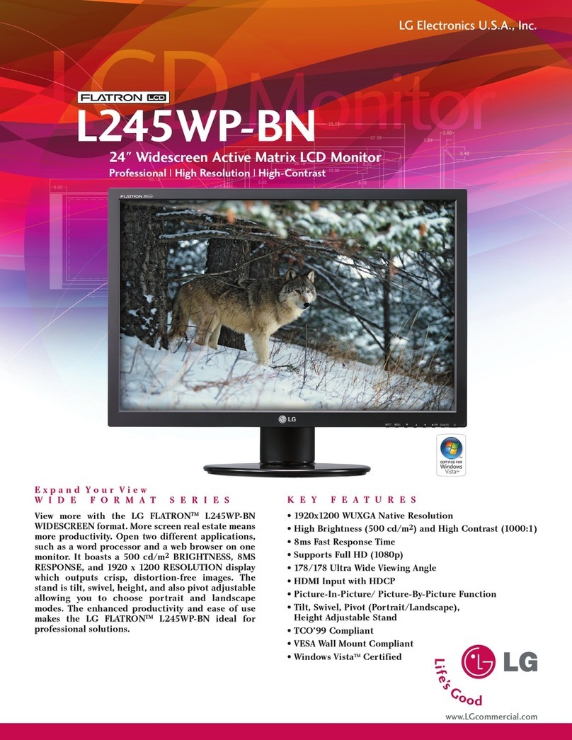 LG Flatron L245WP-BN User manual LG Flatron L245WP-BN User manual