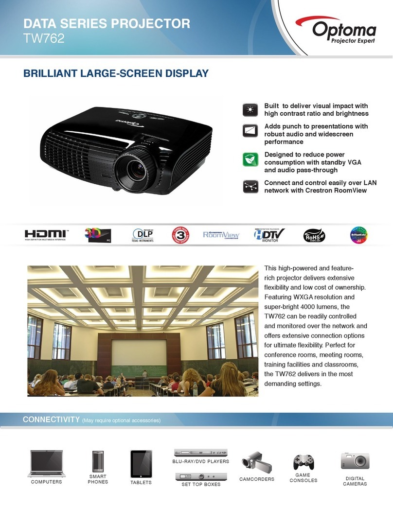 Optoma TW762 User manual