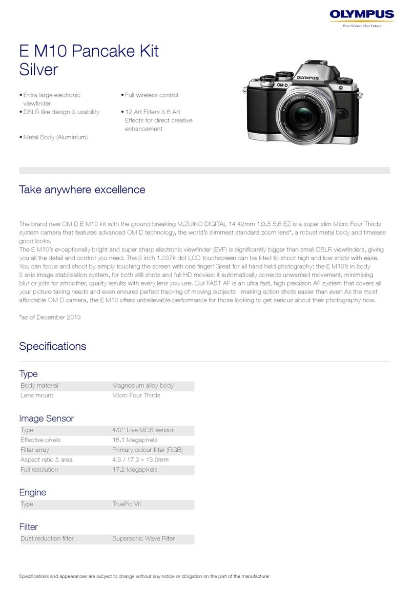 Olympus E M10 Pancake Kit Silver User manual