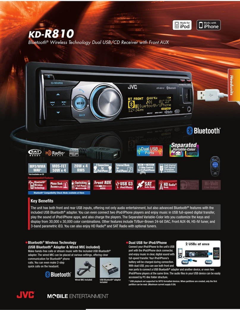 JVC KD-R810 User manual