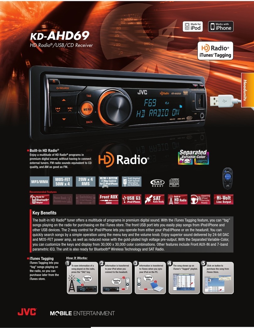 JVC KD-AHD69 User manual