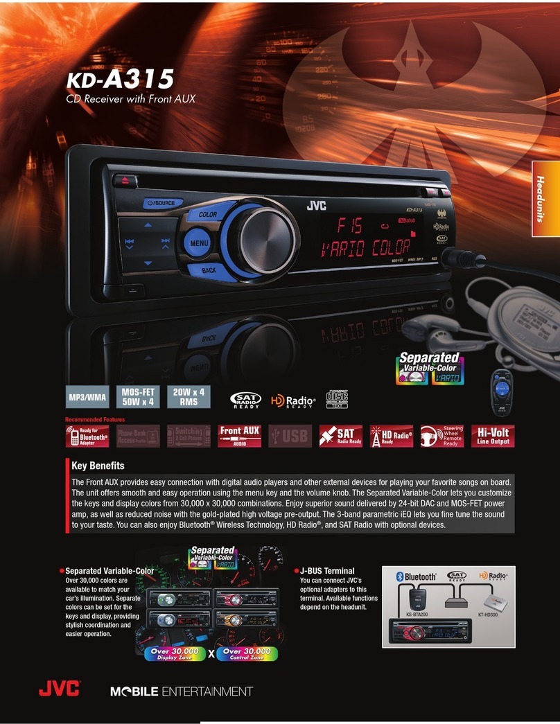 JVC KD-A315 User manual
