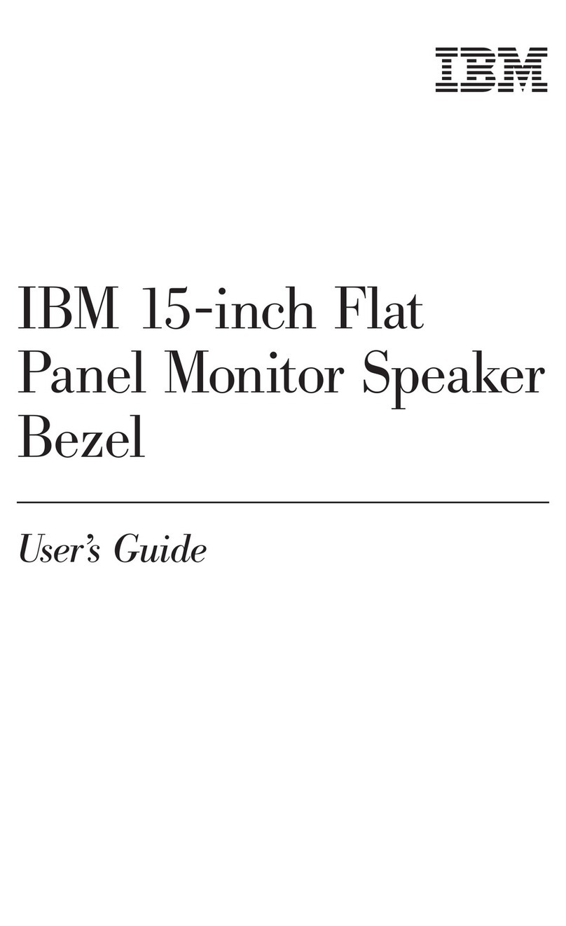 IBM 15-inch Flat Panel Monitor Speaker Bezel user guide