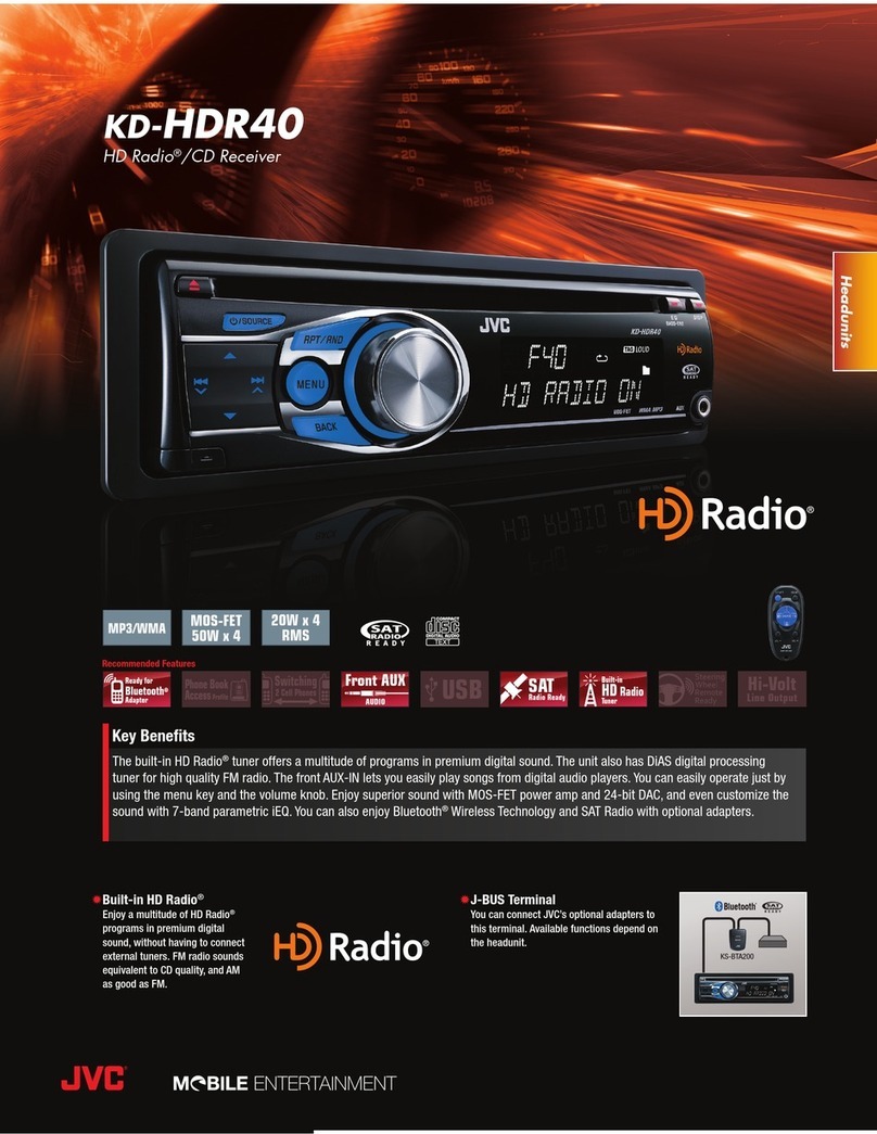 JVC KD-HDR40 User manual