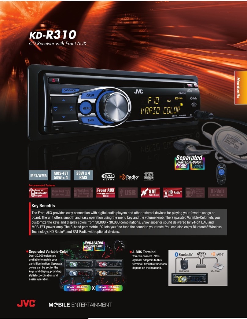 JVC KD-R310 User manual
