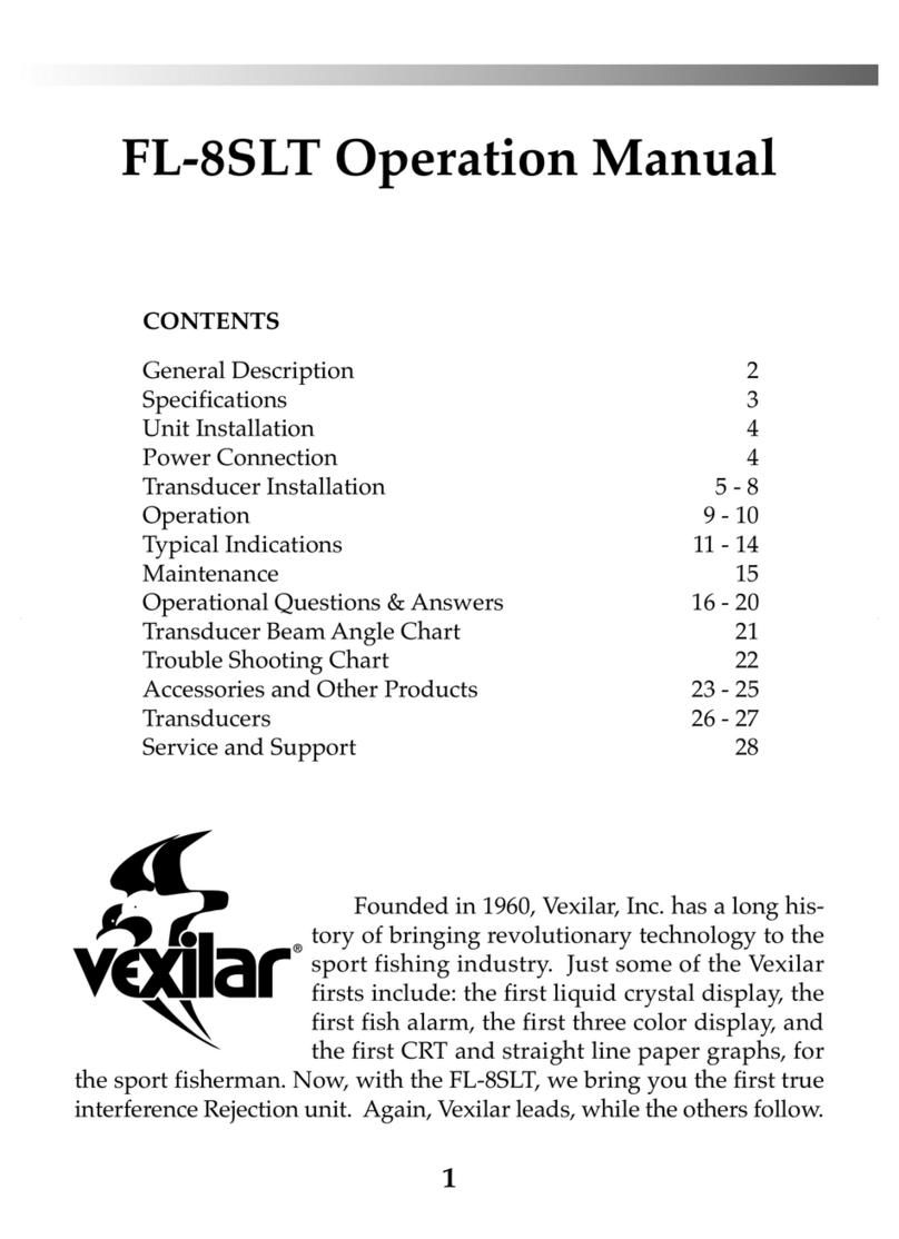 VEXILAR FL-8SLT Operation manual