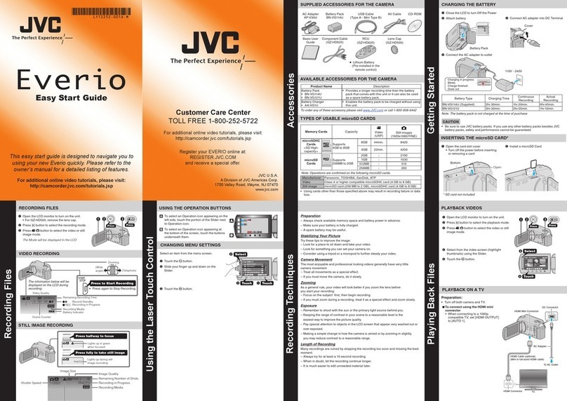 JVC Everio Controller Instructions for use