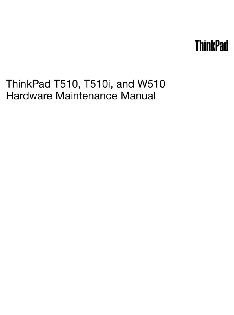 Lenovo THINKPAD T510 Hardware Maintenance Manual