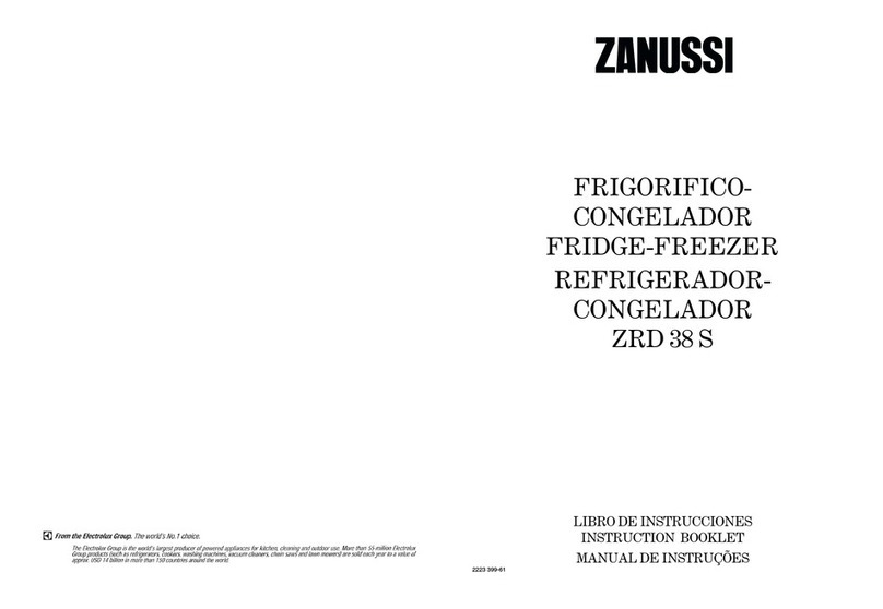 Zanussi ZRD 38 S User manual Zanussi ZRD 38 S User manual
