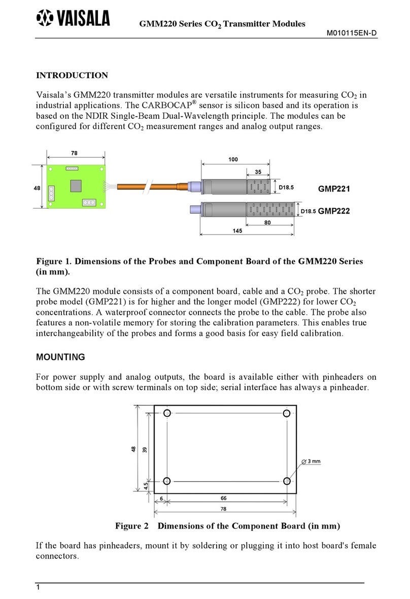 Vaisala GMM220 Series quick guide