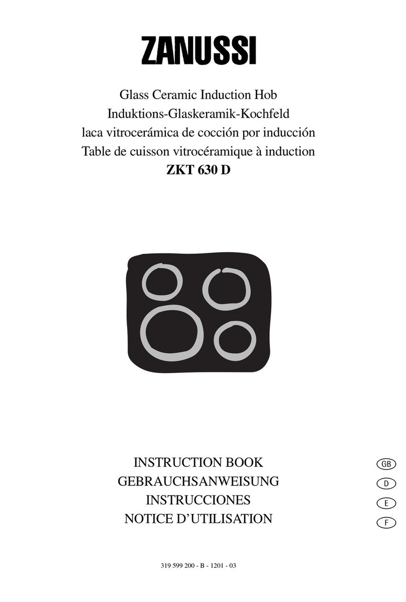Zanussi ZKT 630 D User manual Zanussi ZKT 630 D User manual