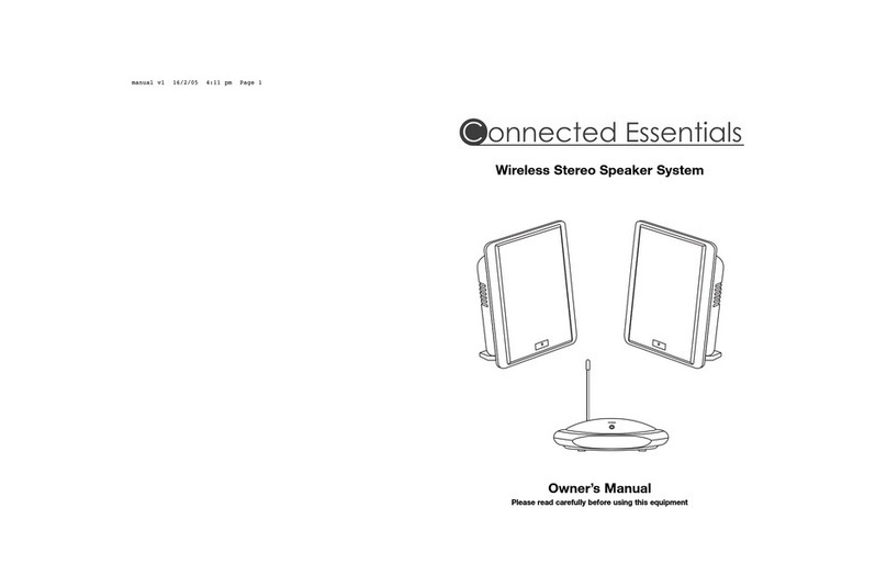 Connected Essentials Wireless Stereo Speaker System User manual