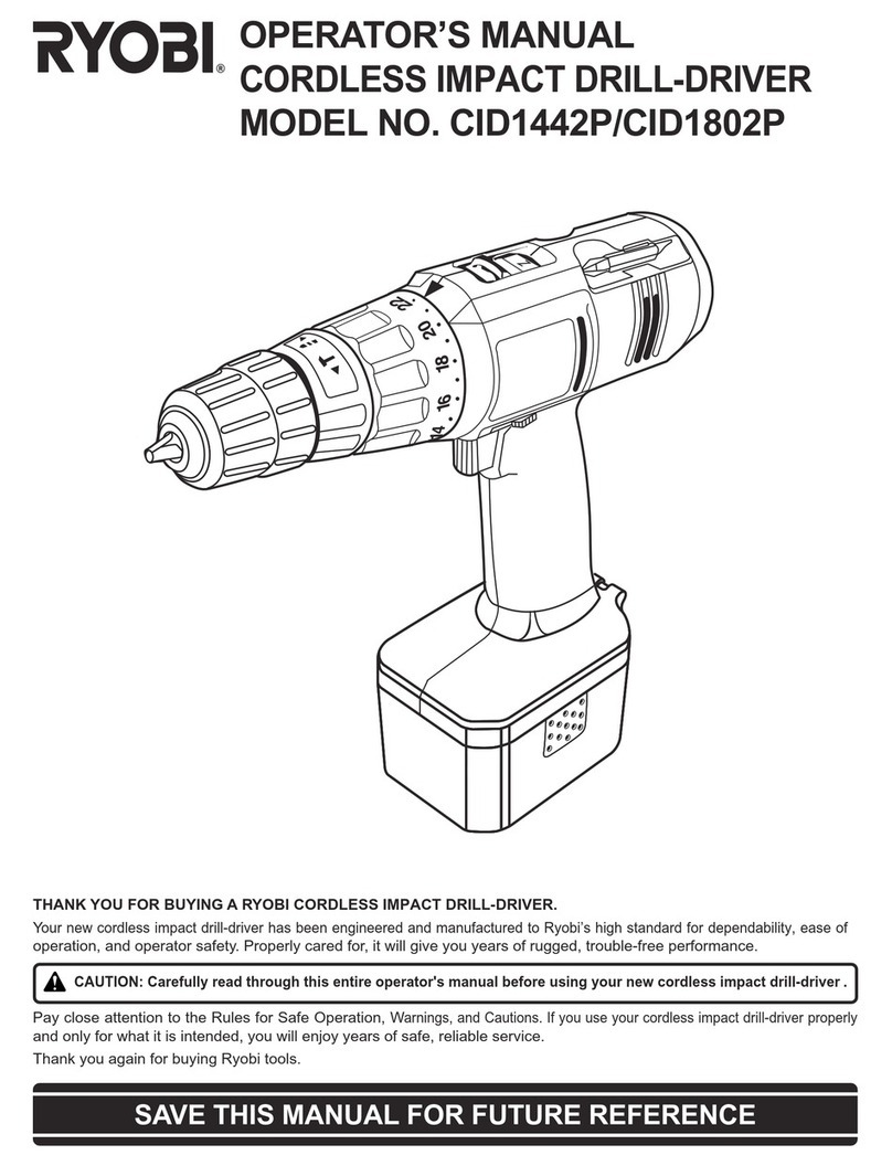 Ryobi CID1442P User manual